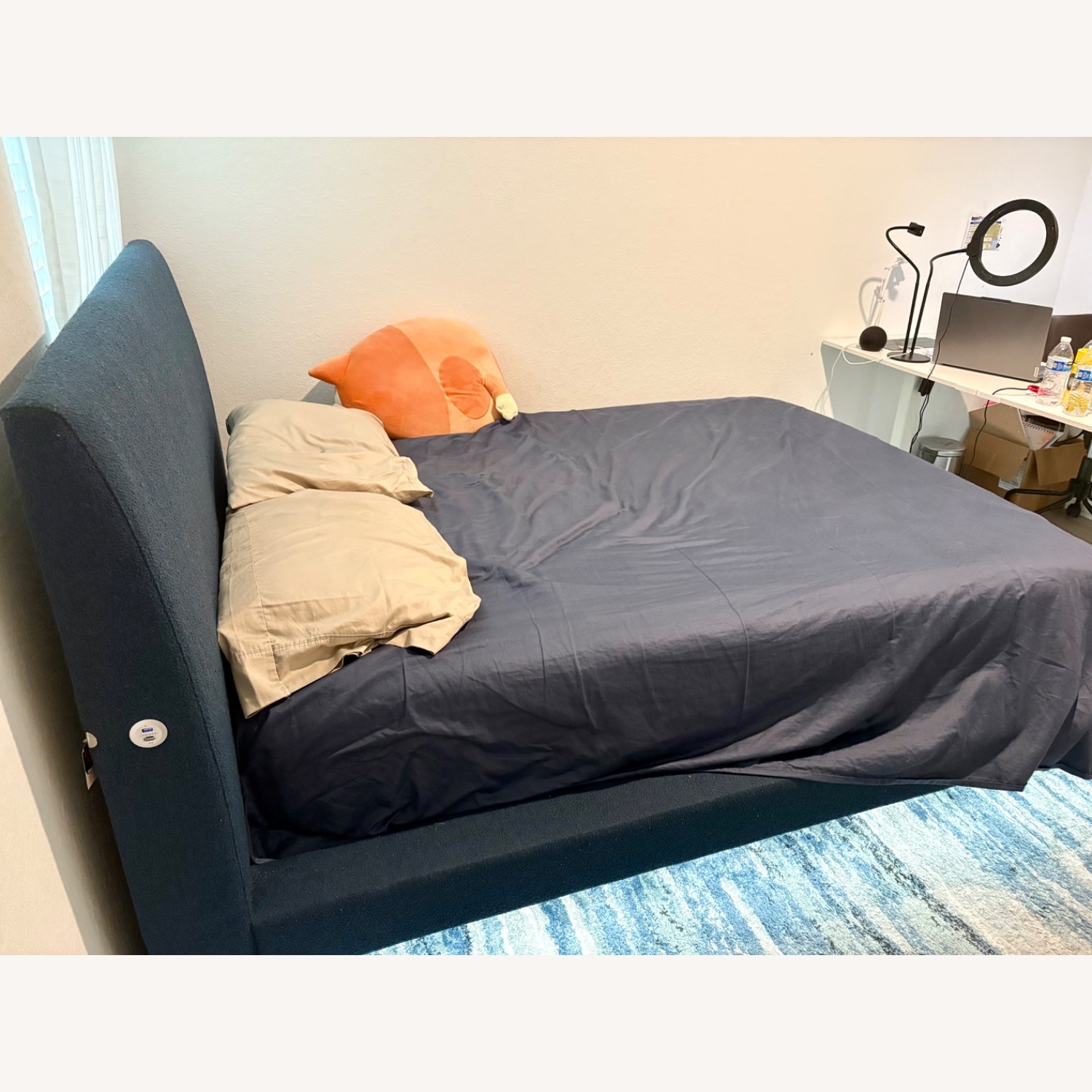 Blue Queen Bed - image-1