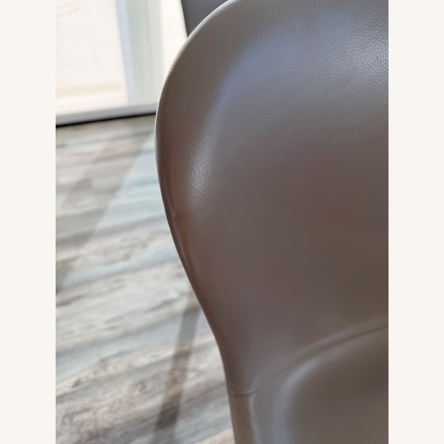 BoConcept Adelaide Light Gray Leather Dining Chairs - image-4