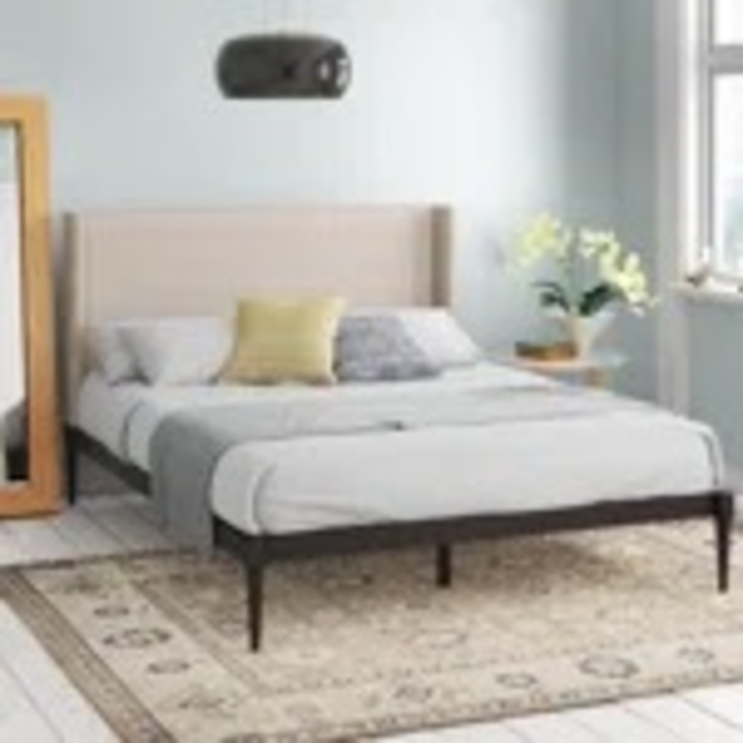 Wayfair Granada Solid Wood Natural Upholstered Queen Bed - image-2