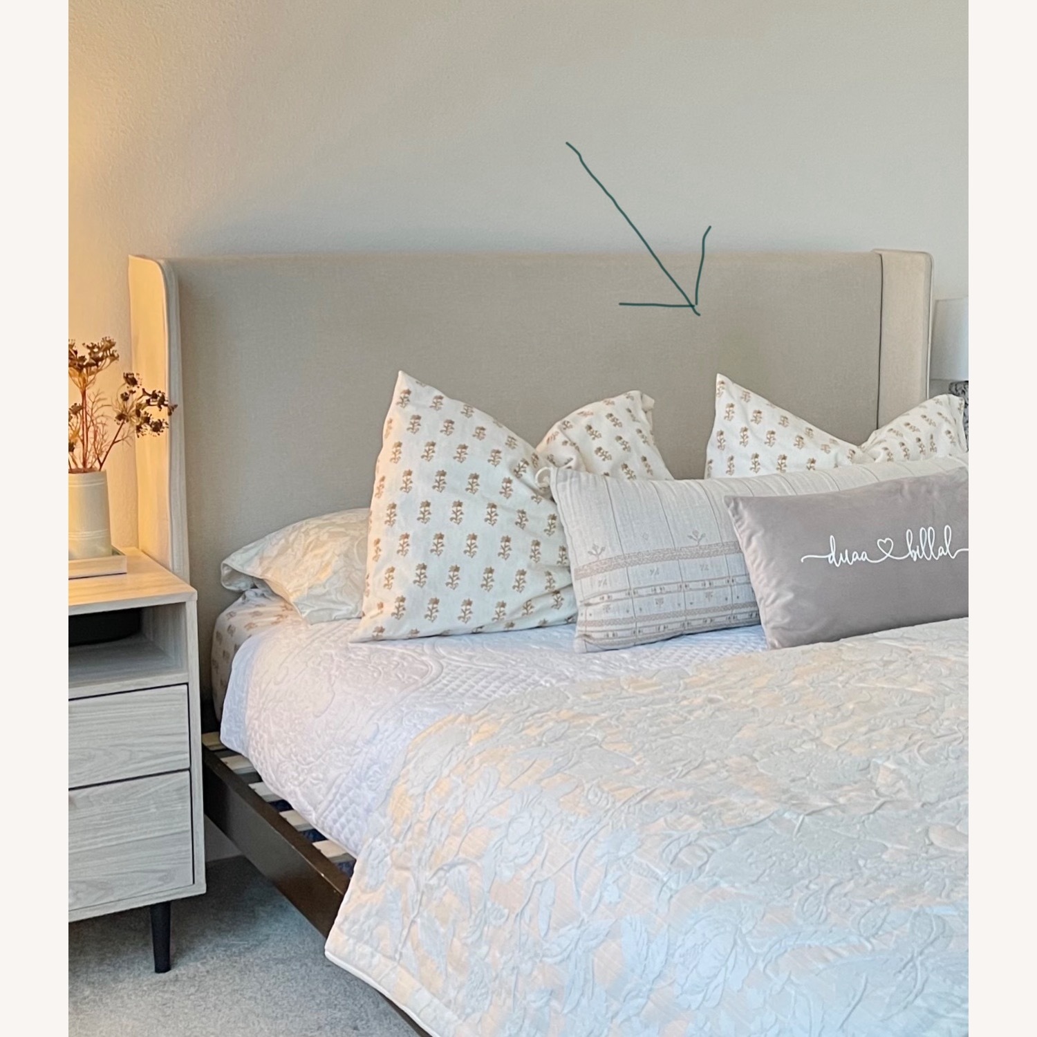 Wayfair Granada Solid Wood Natural Upholstered Queen Bed - image-5