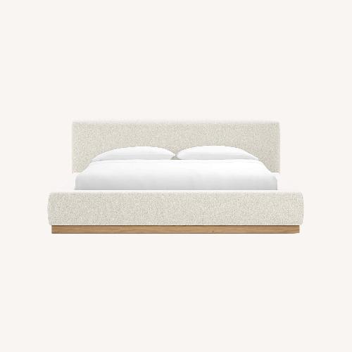 Used Gather Ivory Upholstered King Bed for sale on AptDeco