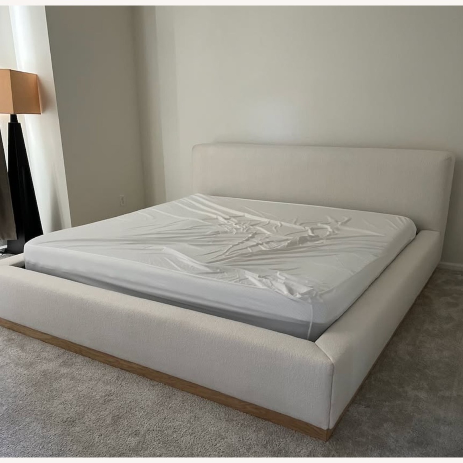 Gather Ivory Upholstered King Bed - image-1