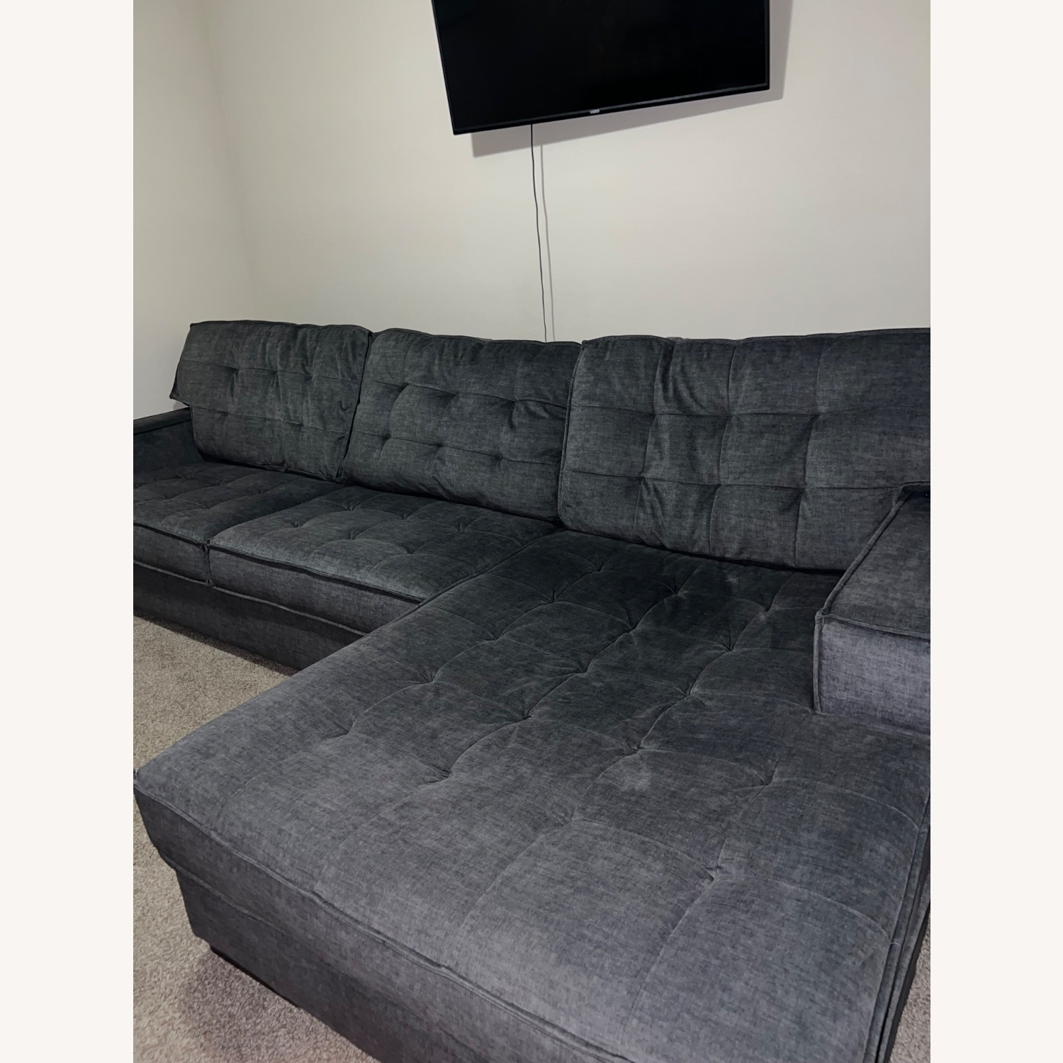 Ashley Furniture Dark Gray 2 Piece Sectional - image-1