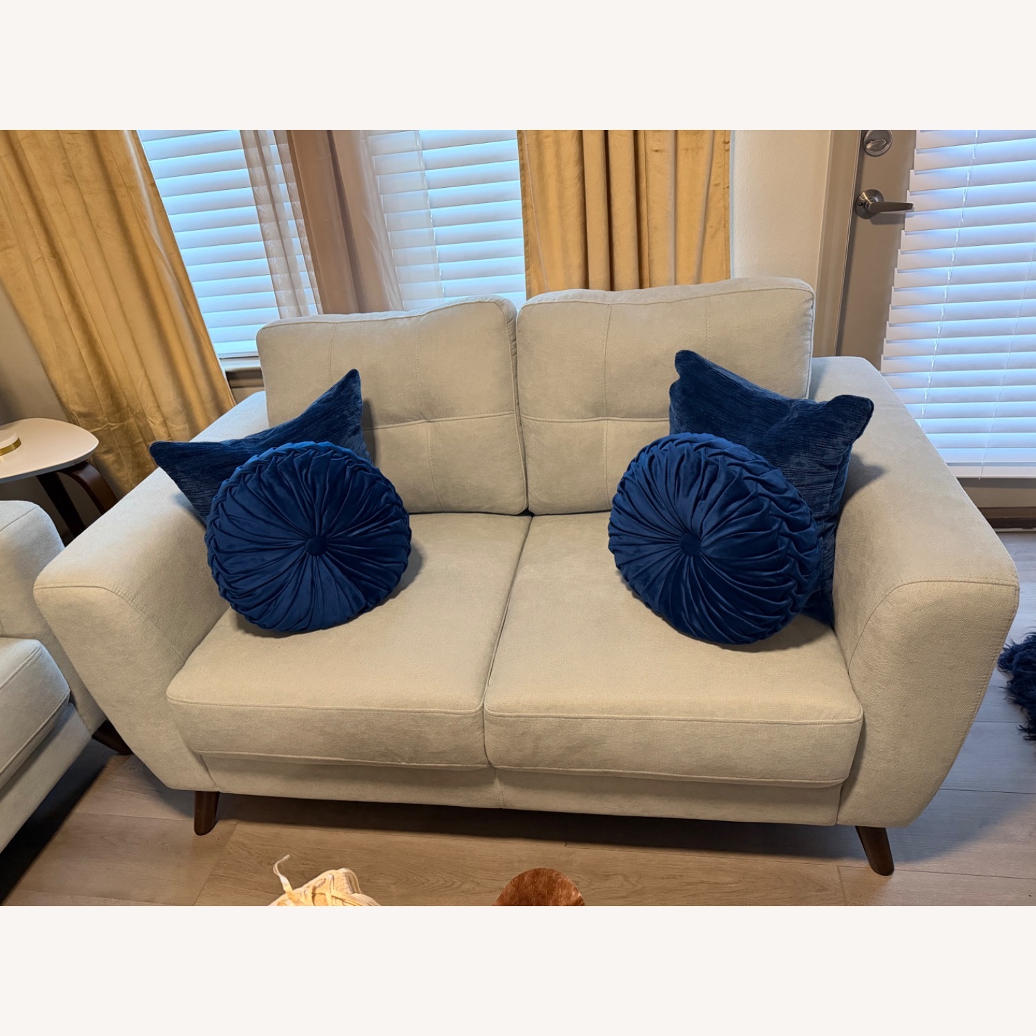 Rooms To Go Claremont Blue 2 Seater Sofa - image-2