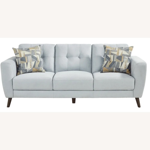 Used Rooms To Go Claremont Blue 2 Seater Sofa for sale on AptDeco