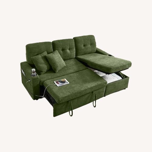Used Wayfair Green Fabric Sleeper Sofa for sale on AptDeco