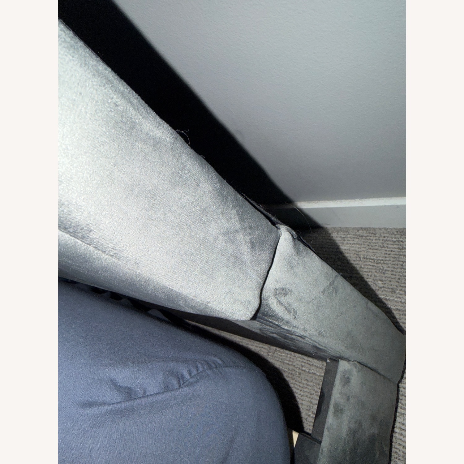 Wayfair Wade Logan Dark Gray Velvet King Bed - image-4