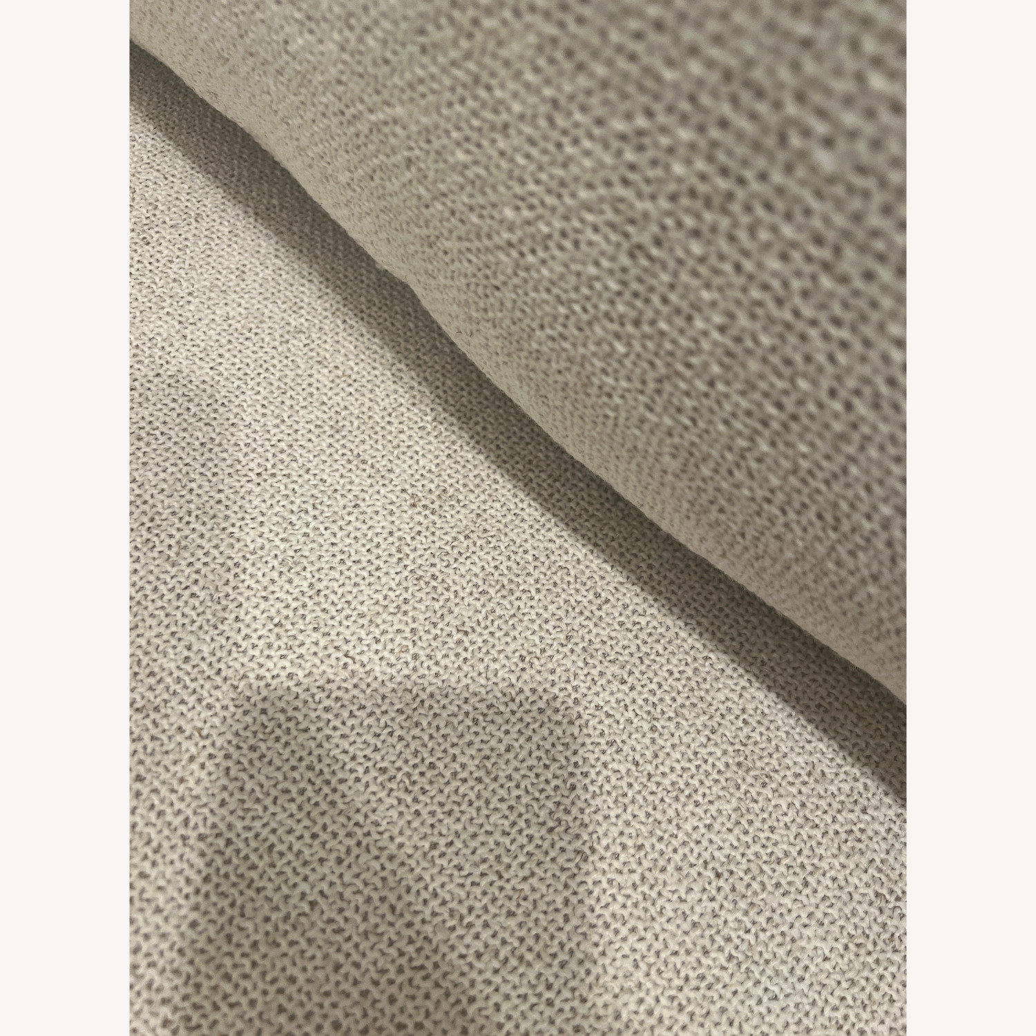 West Elm Harris White Fabric Chaise Lounge - image-3