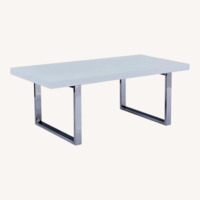 Wayfair Wade Logan White Wood Dining Table