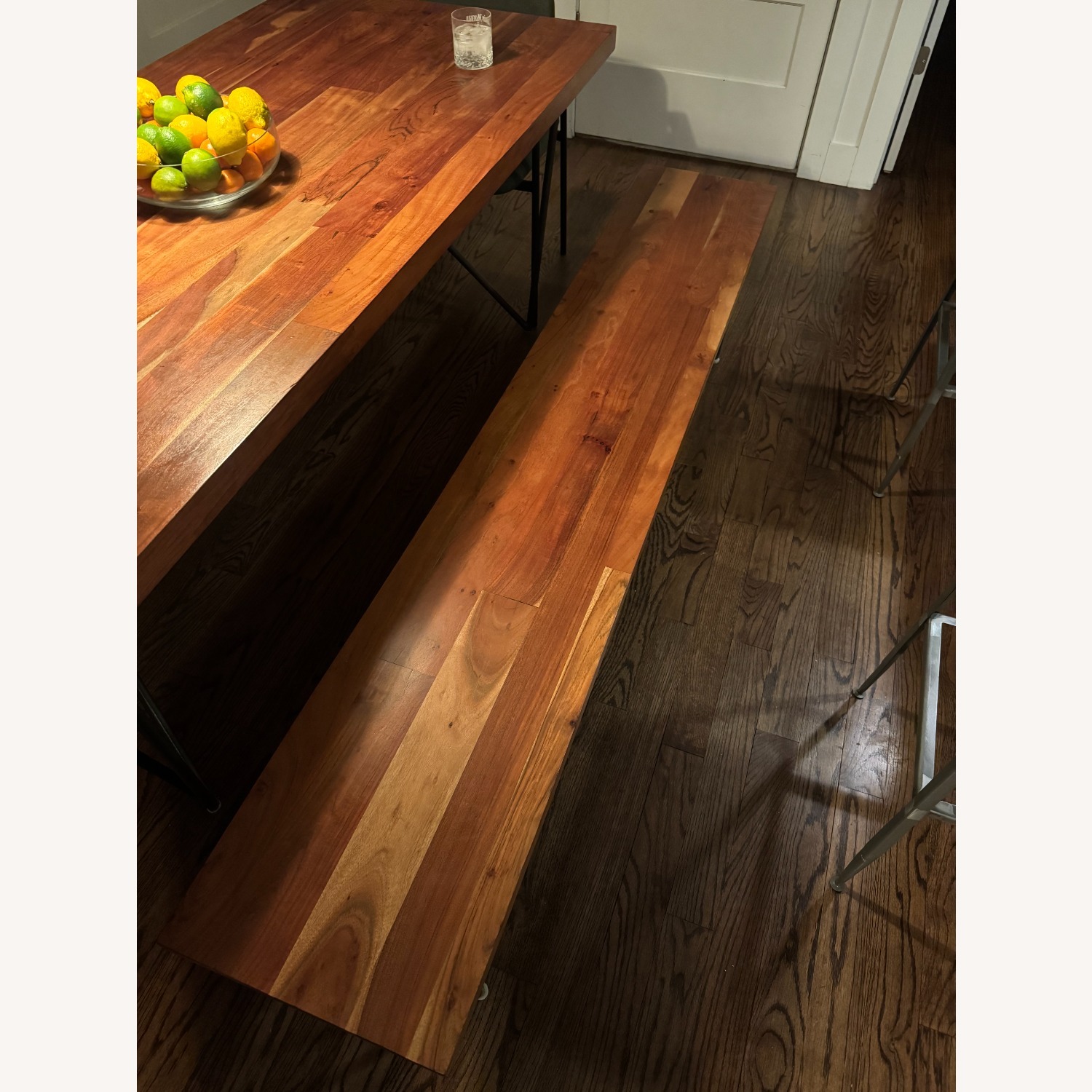 CB2 Dylan 80" Dark Brown Wood Bench - image-4