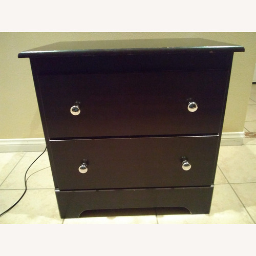 Used Dark Brown Wood Nightstand for sale on AptDeco