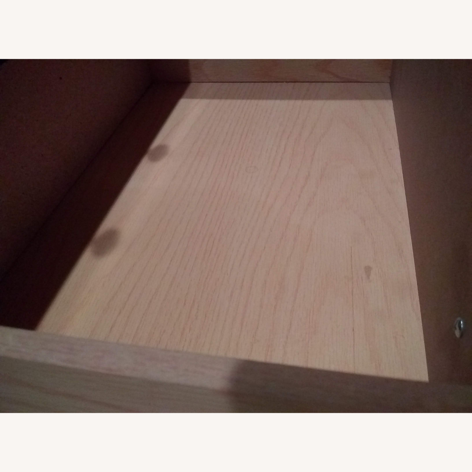 Dark Brown Wood Nightstand - image-3