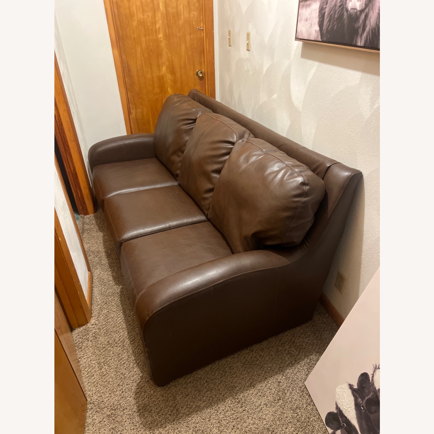 Ashley Furniture Dark Brown 3+ Seater Sofa - image-1