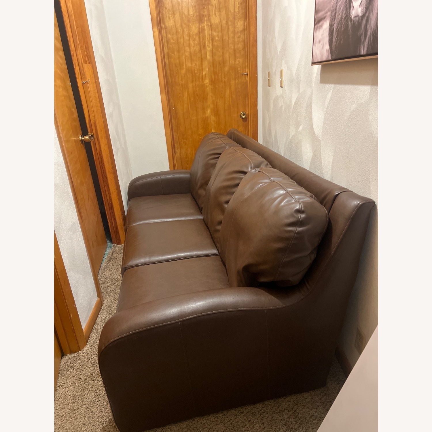 Ashley Furniture Dark Brown 3+ Seater Sofa - image-2