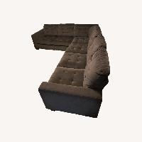 Raymour & Flanigan Dark Brown 3+ Piece Sectional