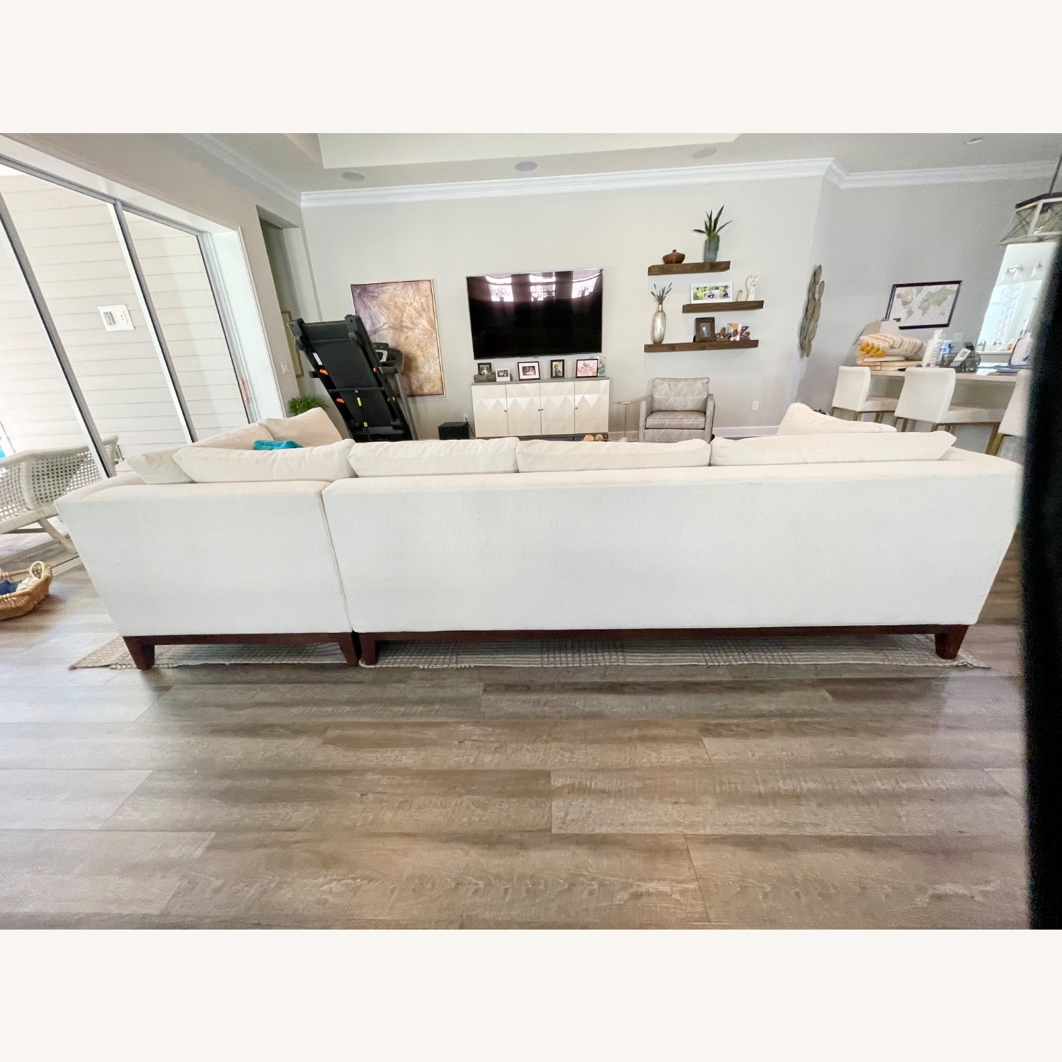 Arhaus Bryden White Fabric 2 Piece Sectional - image-2