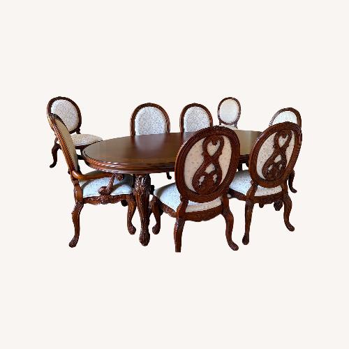 Used Jessica Mcclintock Dark Brown Wood Dining Sets for sale on AptDeco