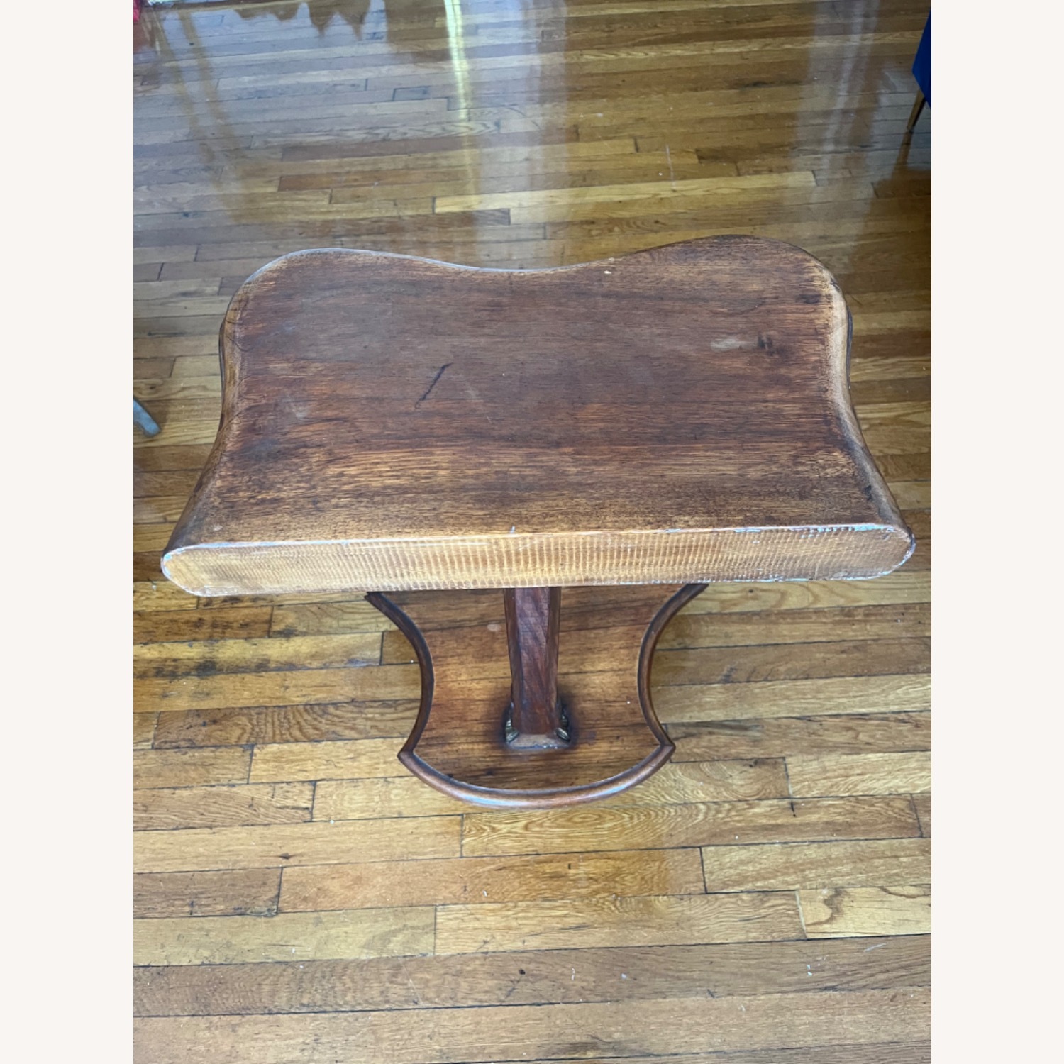 Vintage/Antique Light Brown Stool - image-4