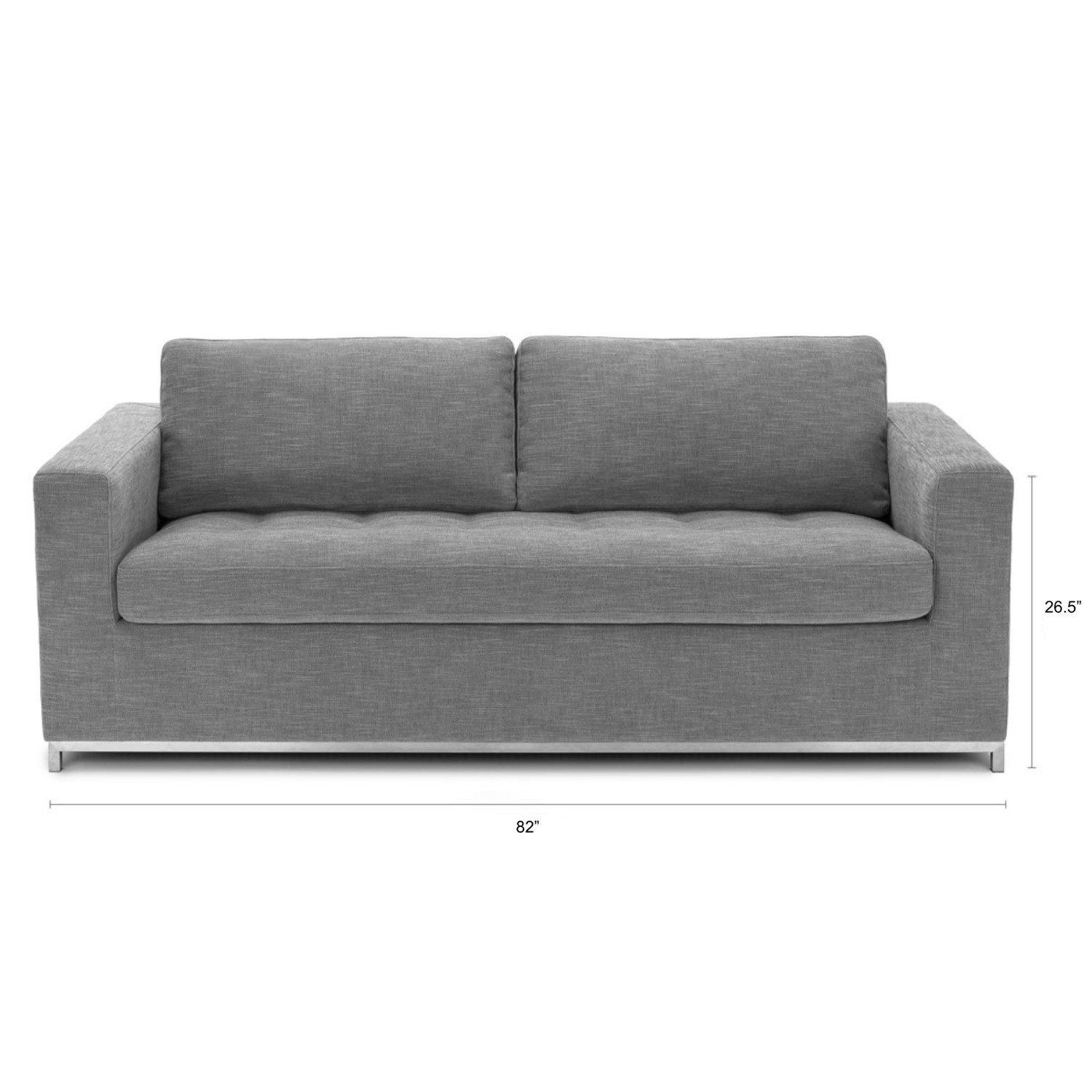 Article Soma 82" Sofa Bed - Dawn Gray - image-11