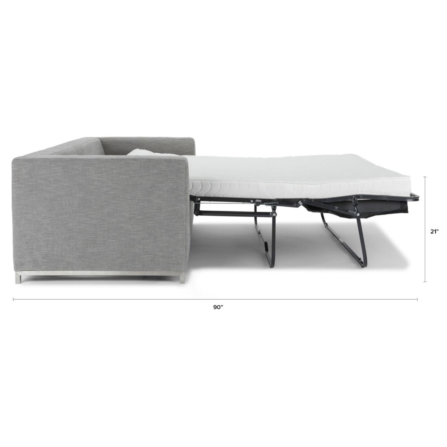 Article Soma 82" Sofa Bed - Dawn Gray - image-12