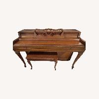 Vintage/Antique Piano Dark Brown Wood Desk