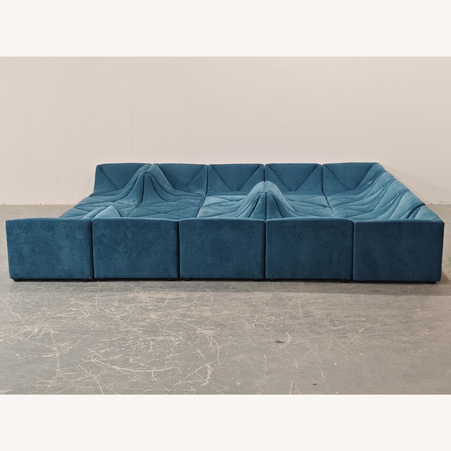 Dune Sofa Replica Blue Sofa - image-1