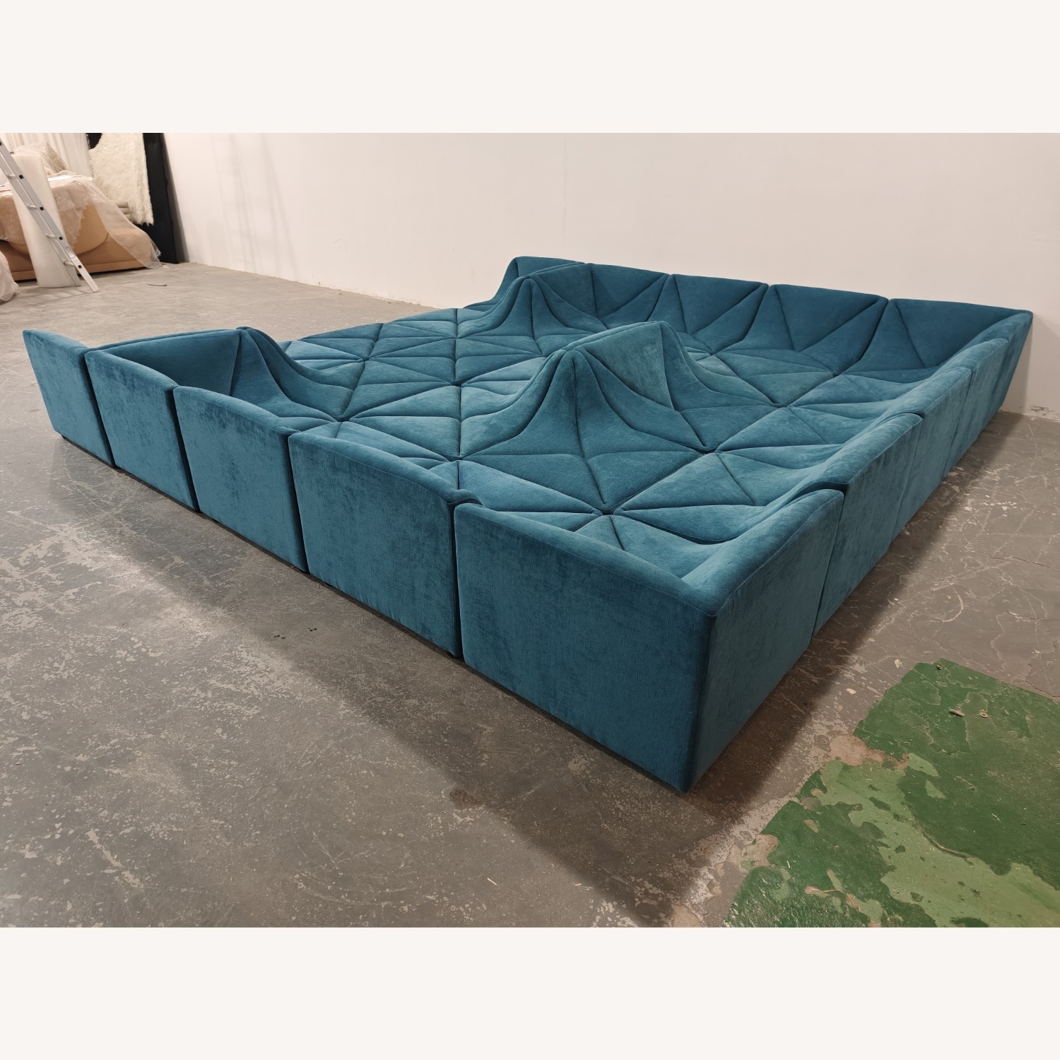 Dune Sofa Replica Blue Sofa - image-0
