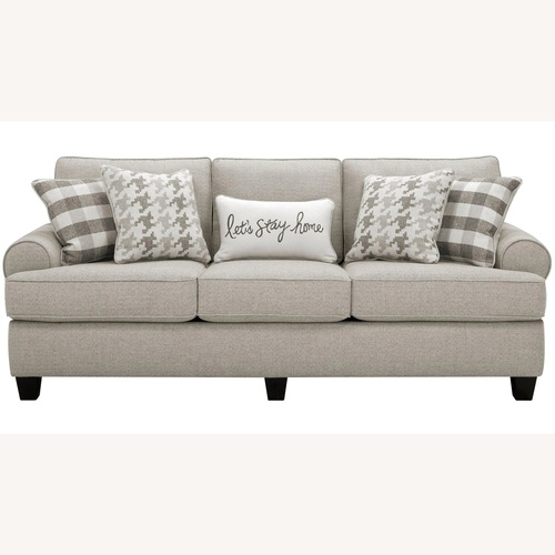 Used Raymour & Flanigan Shiloh Light Gray 3+ Seater Sofa for sale on AptDeco