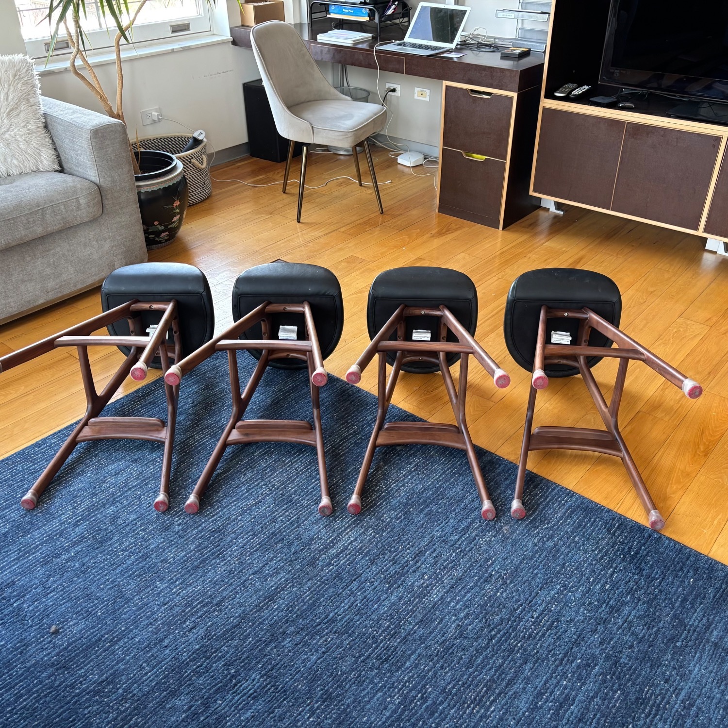 Erik Buch Style Bar Stools - Set of 4 - image-3