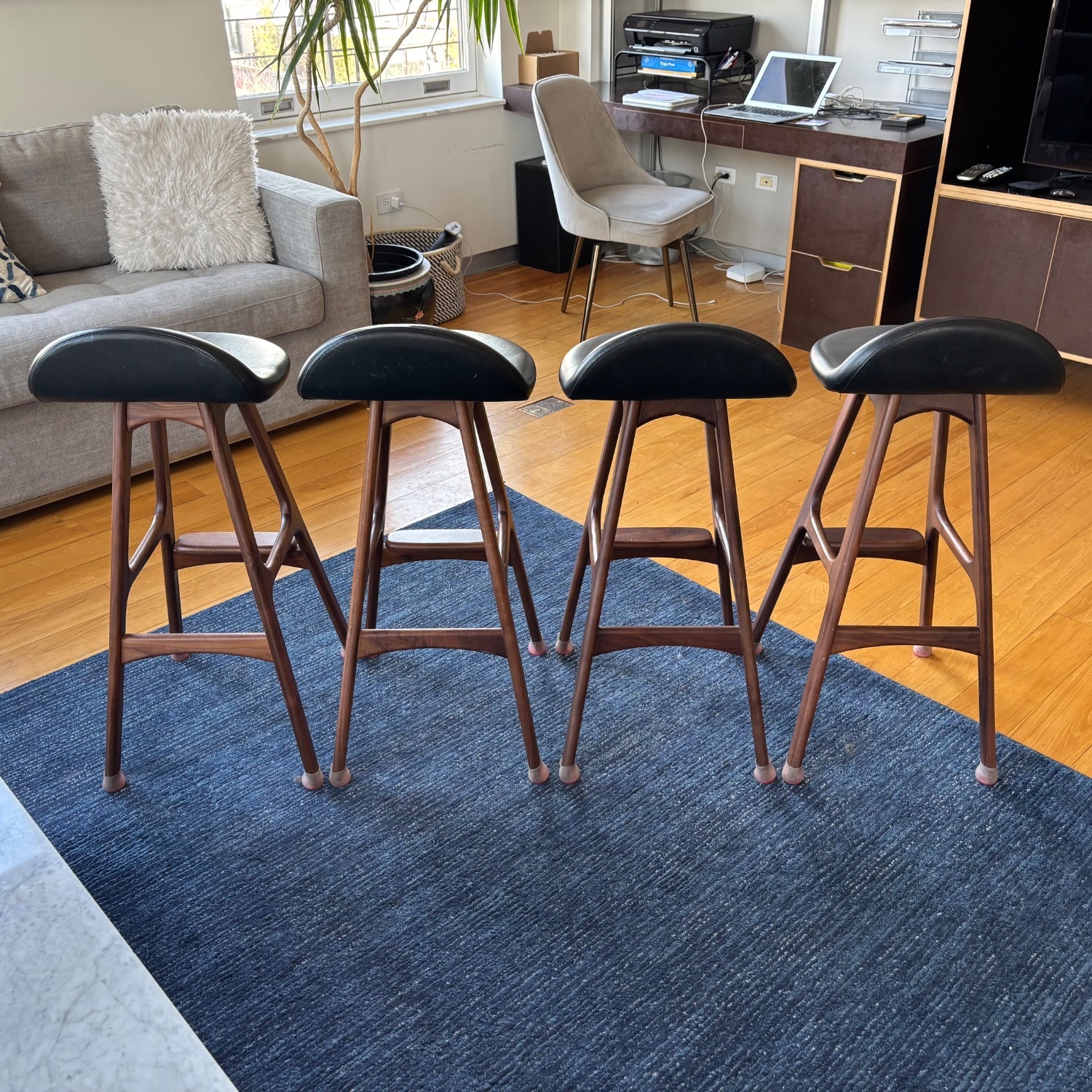 Erik Buch Style Bar Stools - Set of 4 - image-2