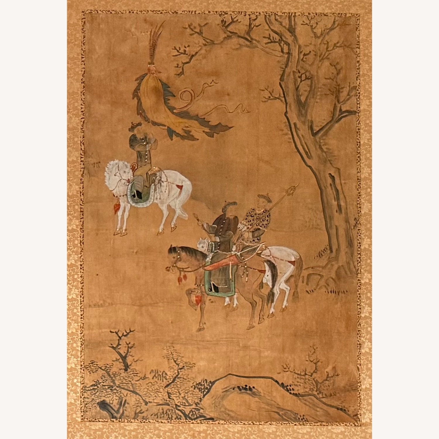Byobu Folding Screen - Japanese Edo - 4 Panel - image-4