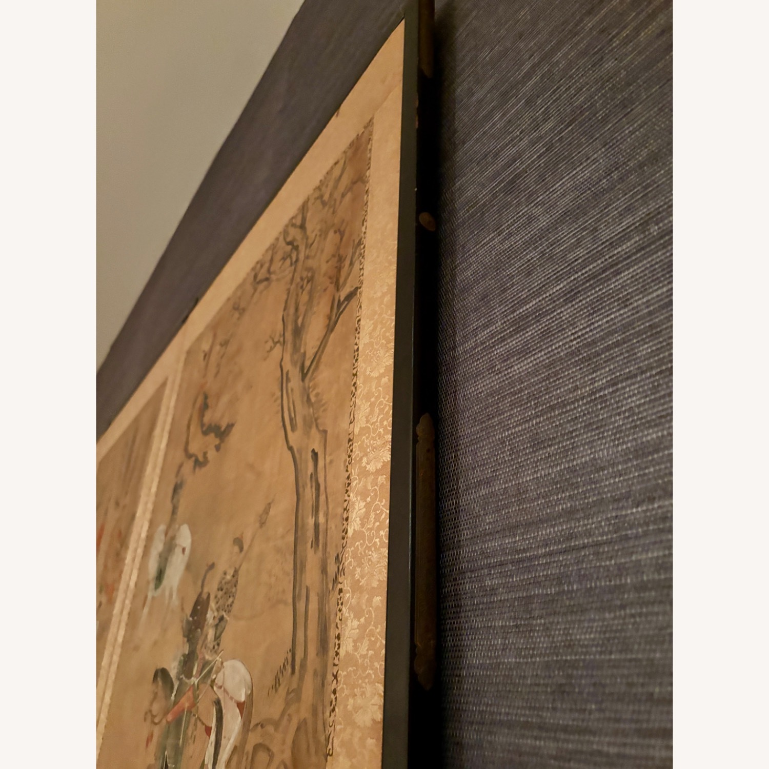 Byobu Folding Screen - Japanese Edo - 4 Panel - image-5