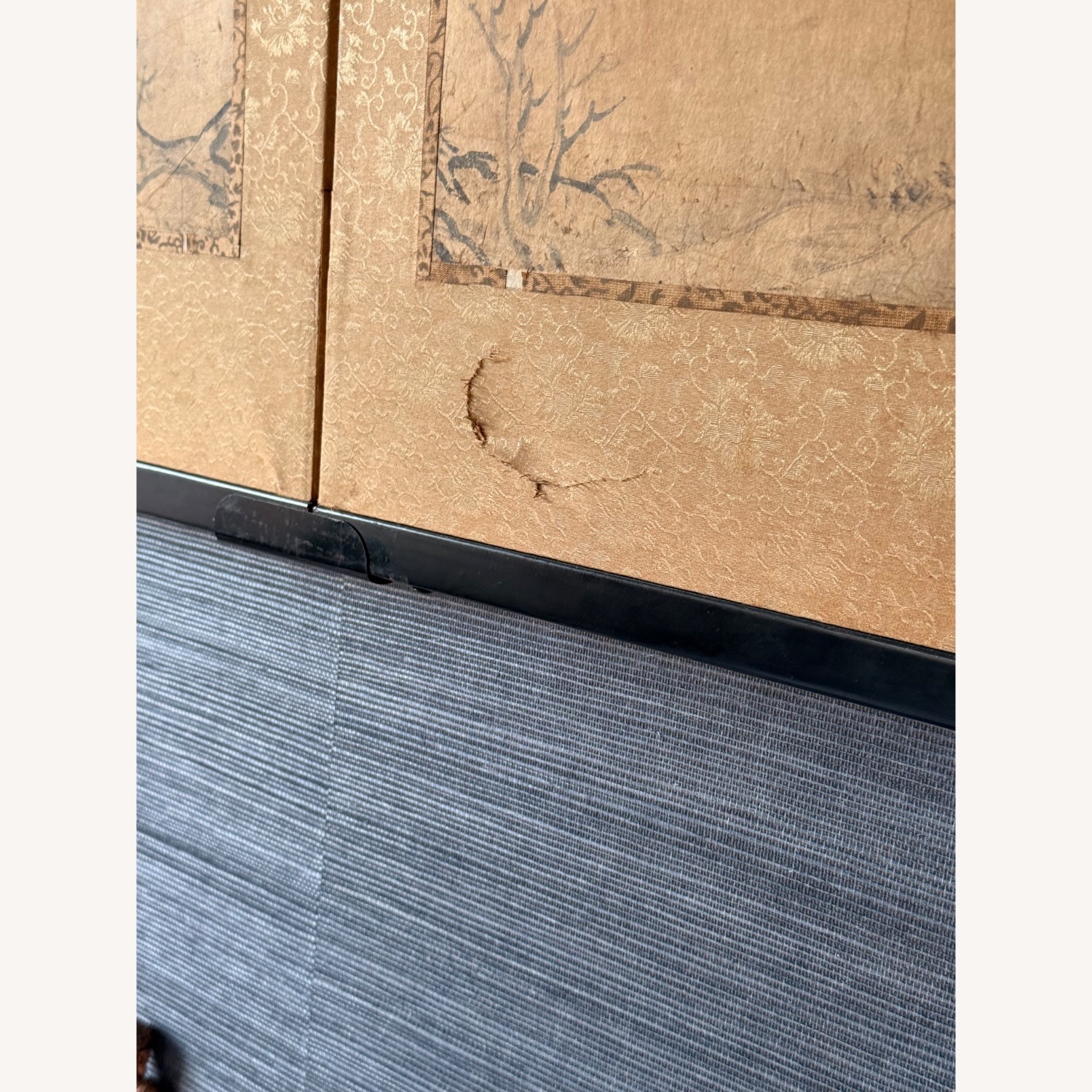 Byobu Folding Screen - Japanese Edo - 4 Panel - image-7