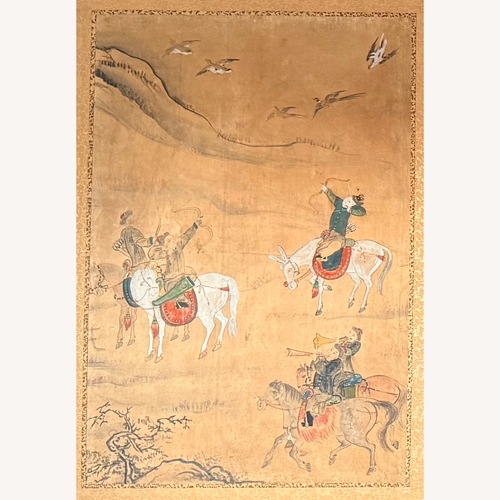 Used Byobu Folding Screen - Japanese Edo - 4 Panel for sale on AptDeco