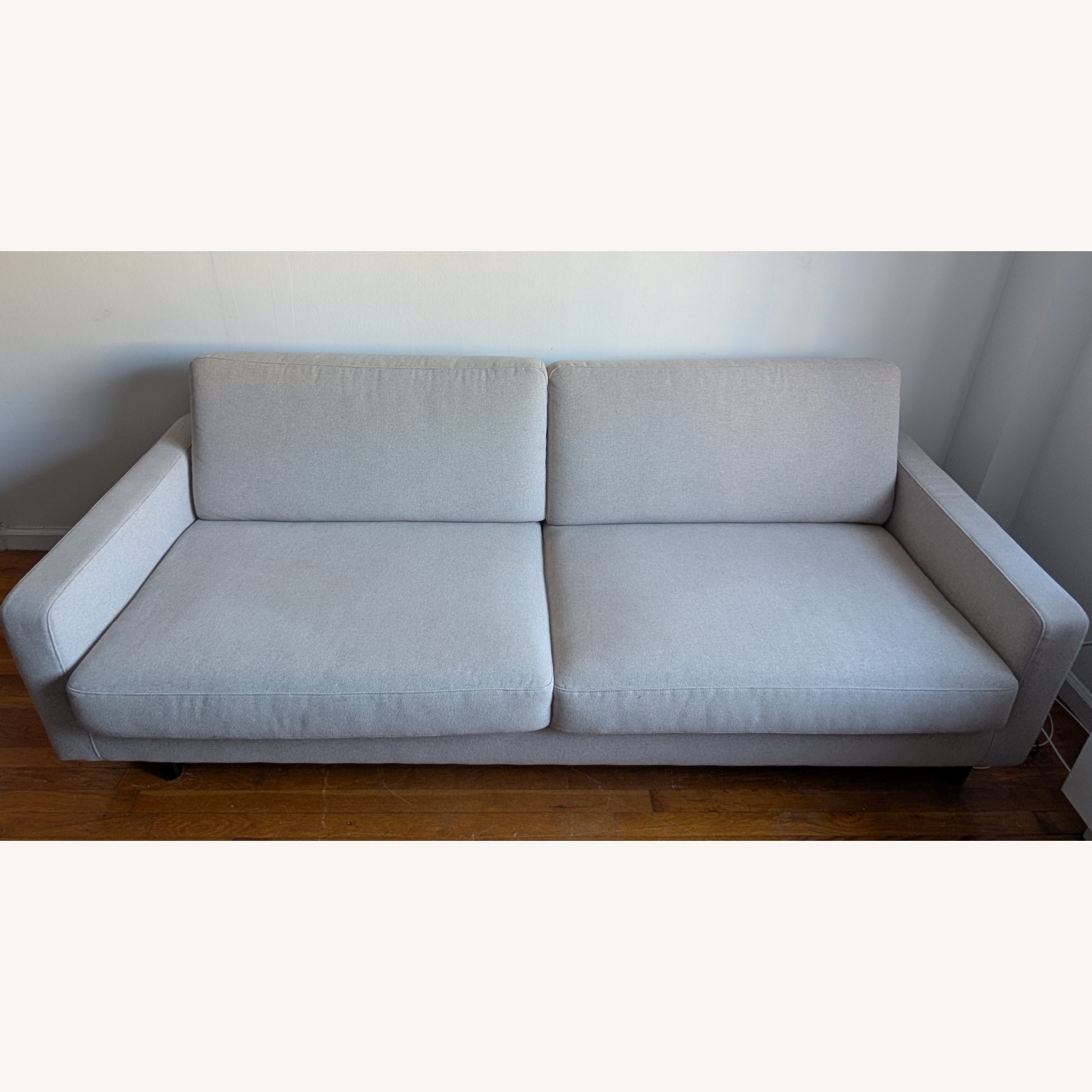 EQ3 Oskar Light Gray Fabric 3+ Seater Sofa - image-0