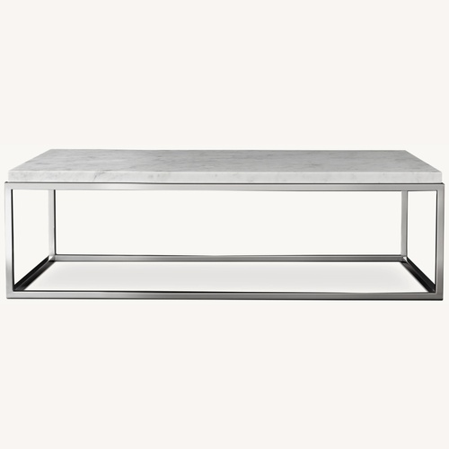 Used Restoration Hardware Nicholas Marble Coffee Table for sale on AptDeco