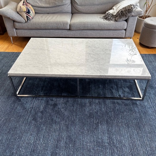 Used Restoration Hardware Nicholas Marble Coffee Table for sale on AptDeco