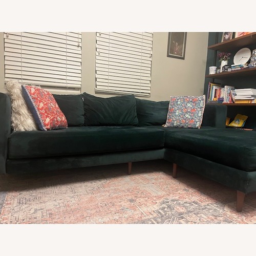 Used Sabai Design Green 2 Piece Sectional for sale on AptDeco