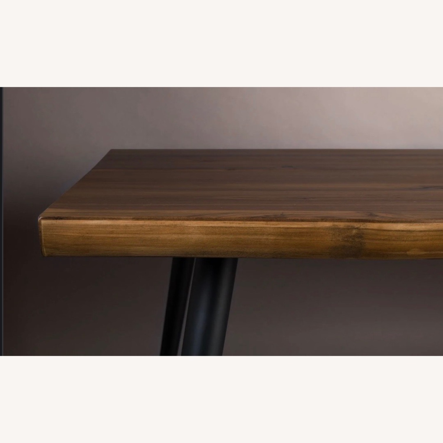 Vintage/Antique Dark Brown Wood Dining Table - image-2