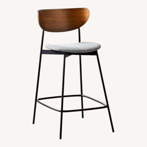 Used West Elm Light Gray Fabric Dining Chairs for sale on AptDeco