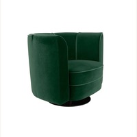 Vintage/Antique Green Velvet Accent Chair