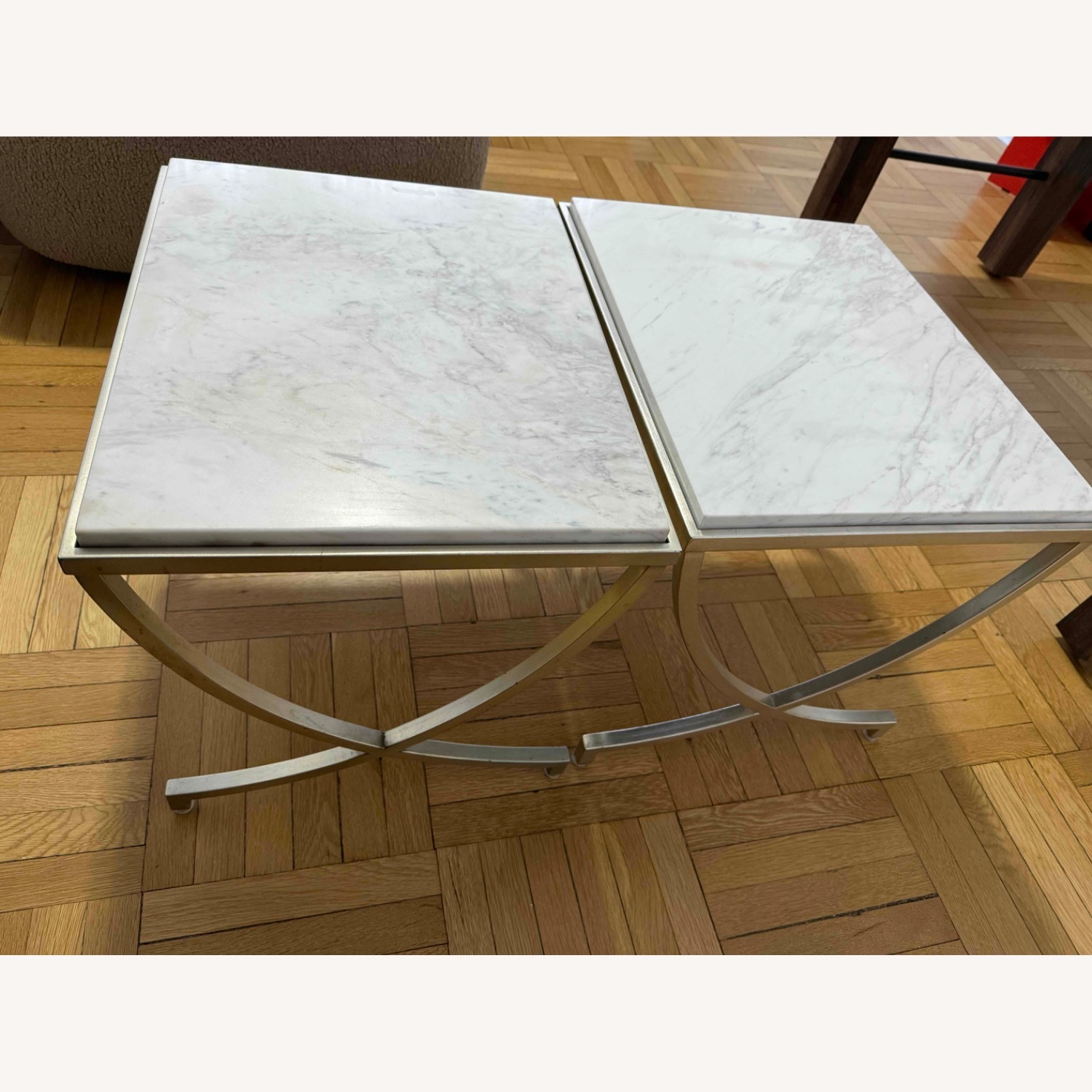 Dwell Studio White Metal Side Tables - image-2