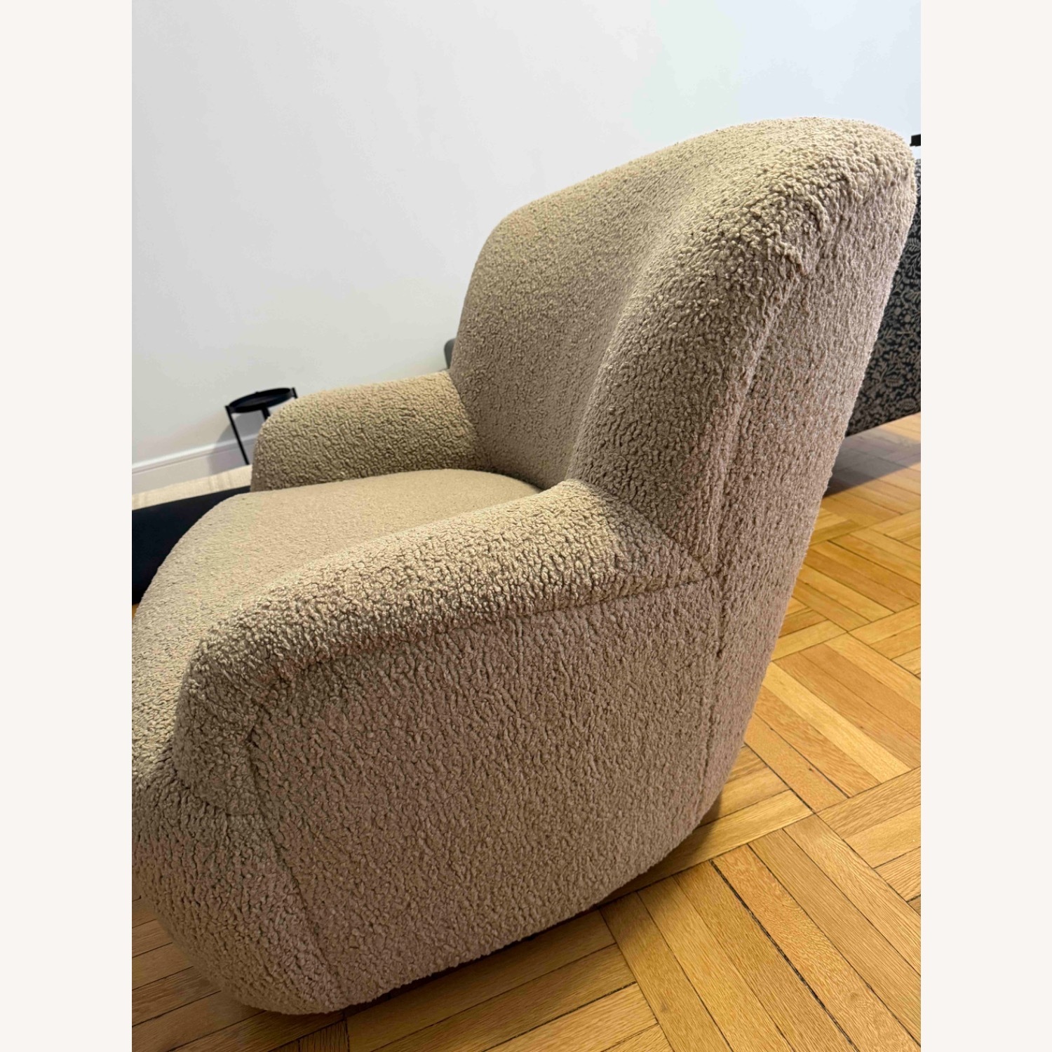 Pottery Barn Briar Light Brown Fuzzy Armchair - image-2