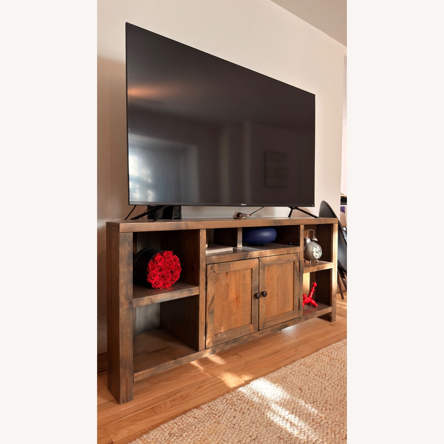 Living Spaces Dark Brown Wood Dresser - image-2