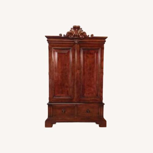 Used Antique Ralph Lauren Polo HENREDON Wood Armoire for sale on AptDeco