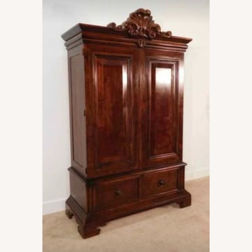 Used Antique Ralph Lauren Polo HENREDON Wood Armoire for sale on AptDeco