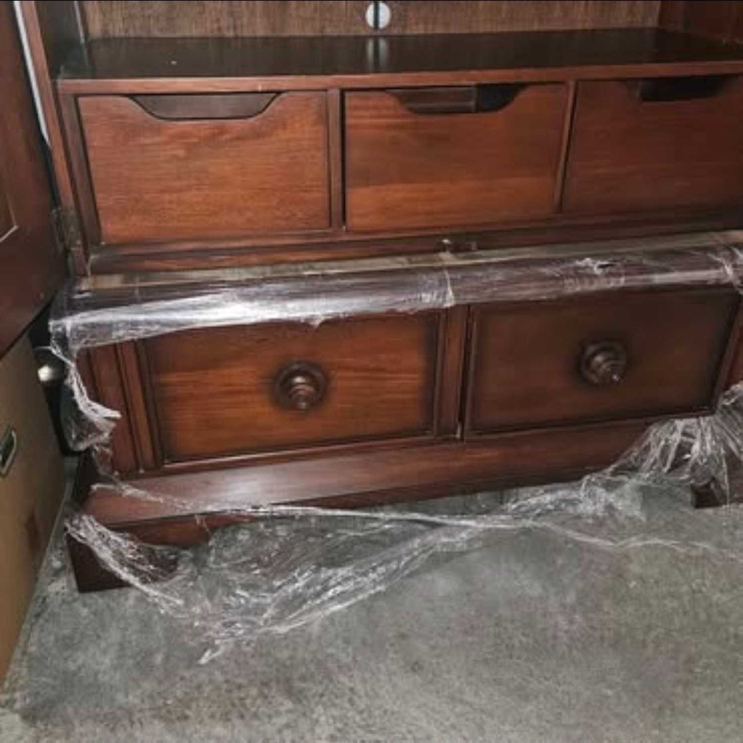 Antique Ralph Lauren Polo HENREDON Wood Armoire - image-4