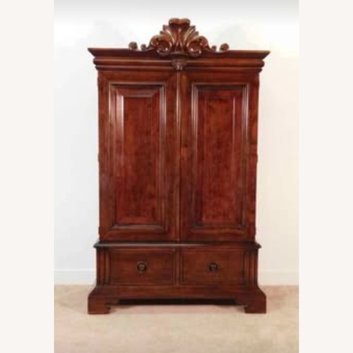 Used Antique Ralph Lauren Polo HENREDON Wood Armoire for sale on AptDeco