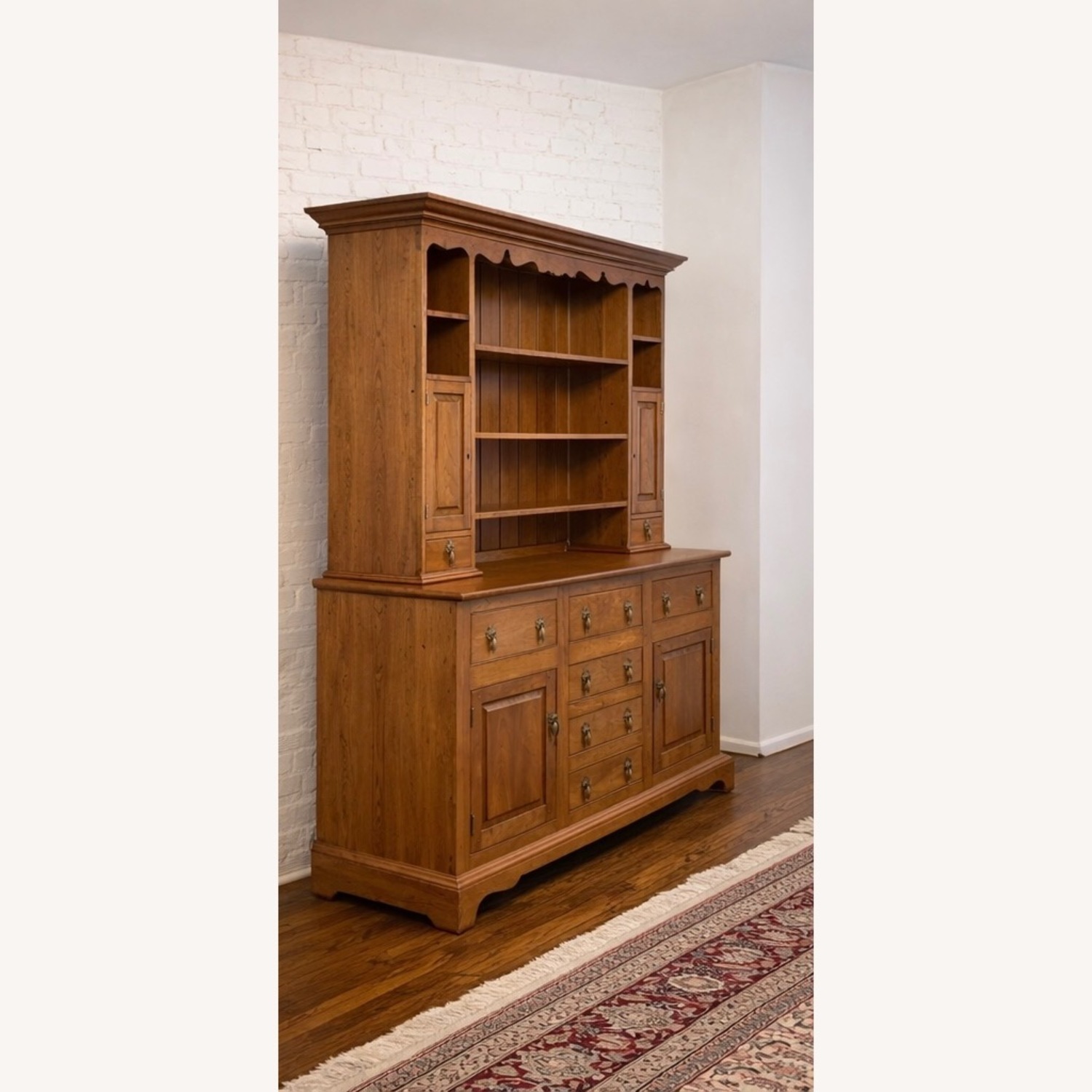 Stickley Brothers Solid Cherry Colonial Hutch - image-3