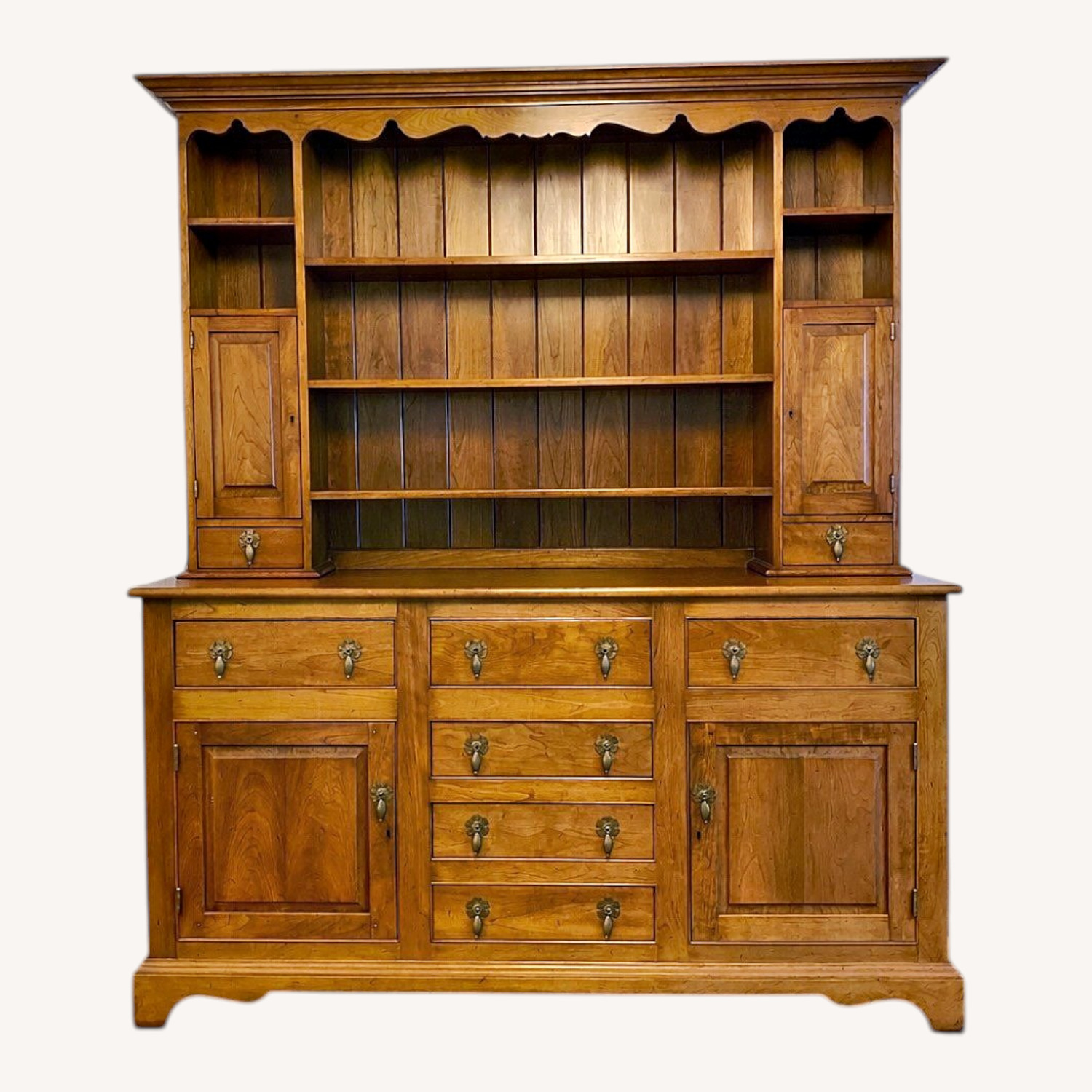 Stickley Brothers Solid Cherry Colonial Hutch - image-4